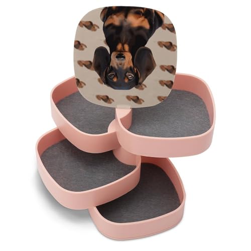 Organiseur de bijoux avec couvercle boîte de rangement teckel colliers - 8