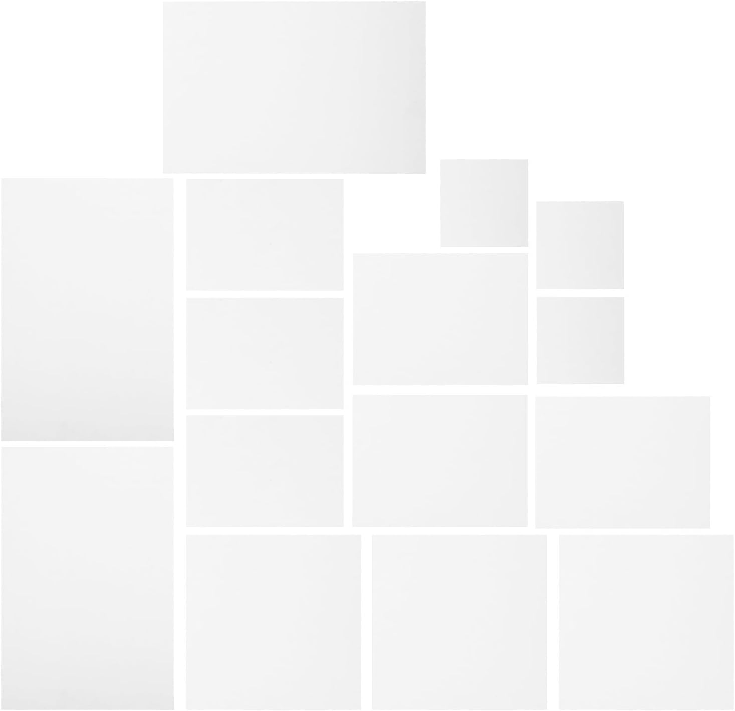 15pcs Canvas Painting Panel, Cotton Board White