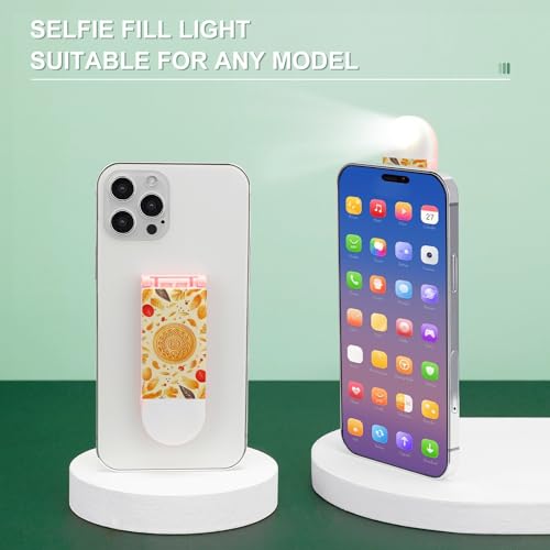 Support de téléphone motif biscuit doré avec éclairage LED 3 modes - 4