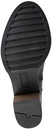 WHITE MOUNTAIN Shoes DESMEN Women's Bootie, BLACK/TUMBLED PU, 9H M | Image 5