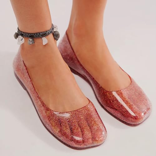 Image of Dear Time Women Flat Heel Summer Beach Jelly Shoes