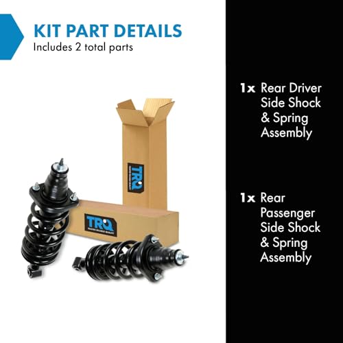 Image of TRQ Rear Shock & Spring Strut Assembly Set Driver & Passenger Side Compatible with 2002-2006 Honda CR-V