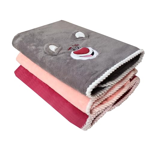 Image of Lotso Bear Bath Towel for Kids Oversized Microfiber Beach Towel Lightweight Quick Dry (30x60 Inches) (Grey)