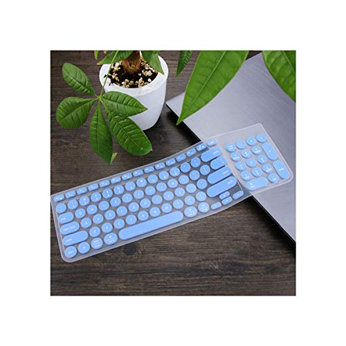Silicone Laptop Keyboard Cover Skin Protector Compatible for Logitech K780 Multi Device Wireless Keyboard K 780,Blue