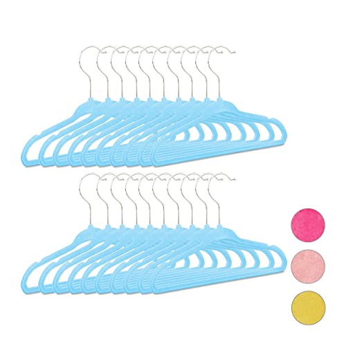 Perchas Ropa Niños Terciopelo Marca Relaxdays