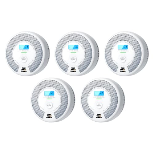X-Sense Smoke Detector Carbon Monoxide Detector Combo SC07 5-Pack