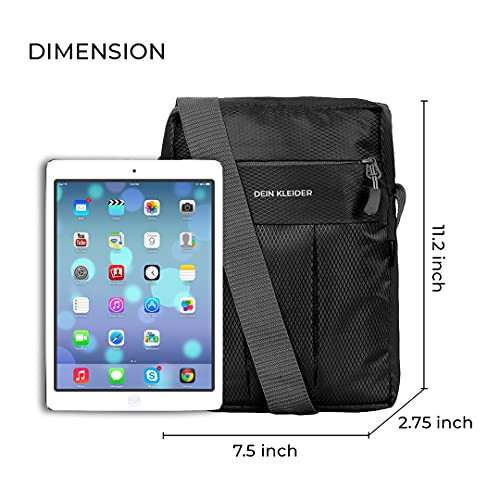 DEIN-KLEIDER-Nylon-Crossbody-Messenger-Sling-Pouch-Bag-for-Men-Women