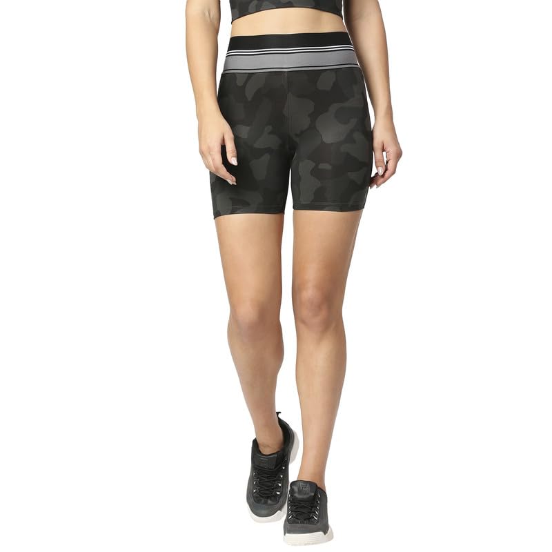 HIGH Waist CAMO Print Gym Shorts-picture-14