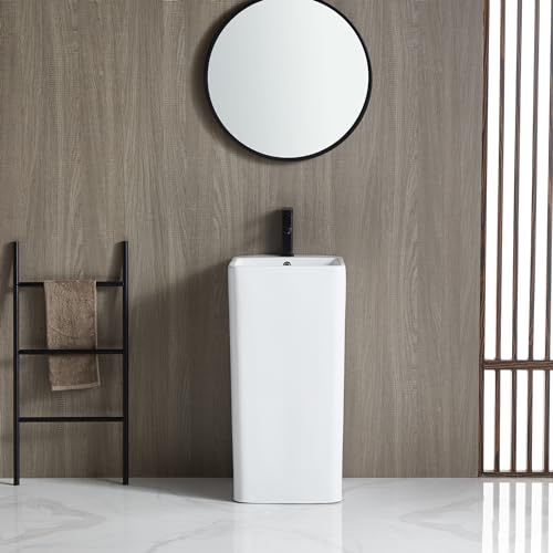 Eridanus Vitreous Ceramic One Piece Pedestal Sink thumb #8