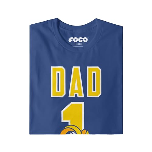 Image of FOCO NFL Mens NFL Team Logo Tee Shirt #1 Dad T-Shirt