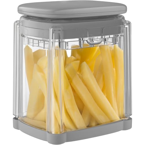 Vihoom Cortador de Patatas, Corte Rápido Cortador Patatas Fritas con Cuchillas de Acero Inoxidable, Corta Patatas para Patatas Fritas, Pepino, Zanahoria, Cebolla y Fruta