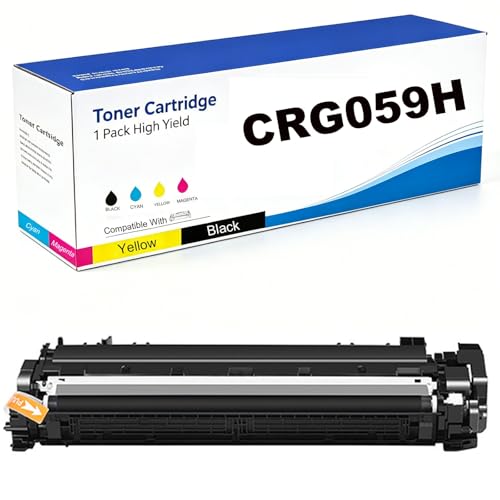 Image of CRG059H Toner Cartridge High Yield Replacement for Canon CRG059KH CRG059CH CRG059YH CRG059MH Cartridges Compatible for Canon i-SENSYS LBP852Cx Satera LBP851C LBP852Ci Printer with Chip(BK)