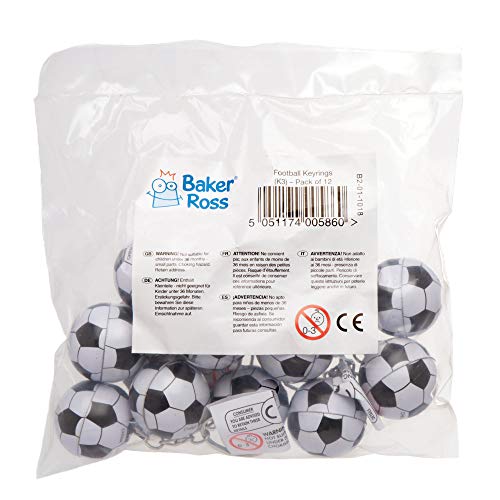 Baker Ross Lot de 12 Porte-Clés Ballons de Foot - Idéal pour remplir des pochettes surprises – vue 2