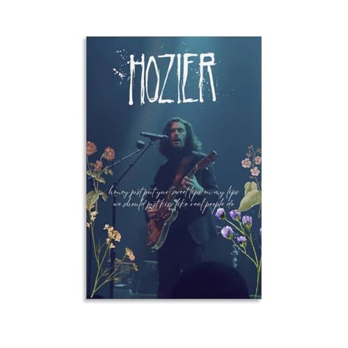 Hozier Classic Celebrity Singer Poster - Ölgemälde Druck, 20 x 30 cm, Rahmenstil 19