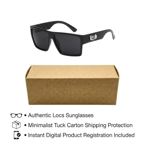 Image of Locs Hardcore Gangster Cholo Square Sunglasses - 91105 & 91246 Series