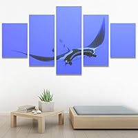 SIGNWIN 5 Panel Canvas Wall Art Peaceful Seas for Home Decorations Ready to Hang - 60