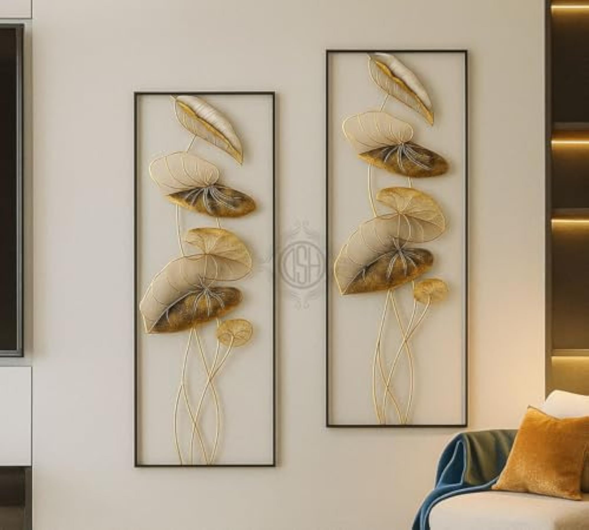 Multi Color Metal Wall Hanging Art, Home Decor