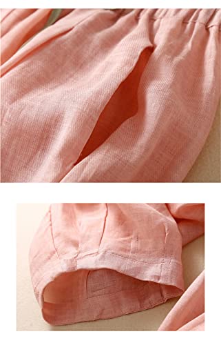 Hdhdeueh Women's Thin Section Color Contrasting Elastic Waist Loose Casual Women's Pants3