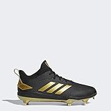 adidas Performance Men's adiZero Afterburner V Athletic Shoe, black/gold metallic/gold metallic, 9.5 M US