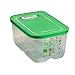Produktbild TUPPERWARE Kühlschrank 4,4L dunkelgrün KlimaOase hoch PrimaKlima A183 Klimakönig 10304