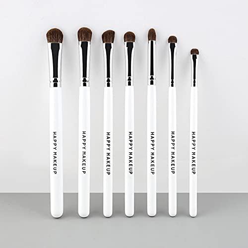 7 peças de pincel para sombra de olhos Pincéis de maquiagem para os olhos Pincel para shader de olho