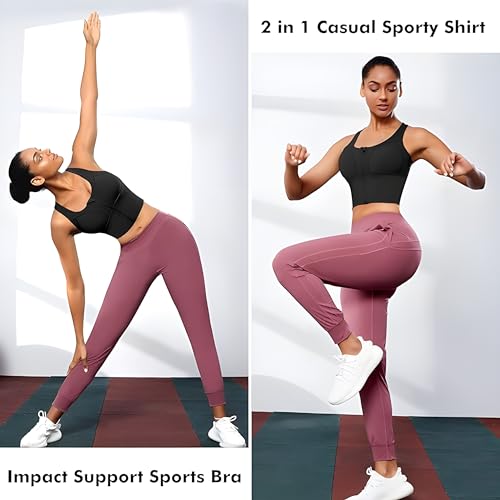 Image of Fabluk Women's Medium Impact Front Zip Sports Bra - Longline Fitness Crop Top with Criss-Cross Back, Wire-Free Yoga & Workout Tank, Sizes M-2XL