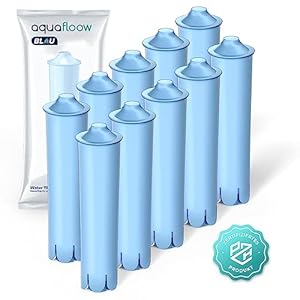 Aquafloow Blau Wasserfilter für Jura, 10 Stück