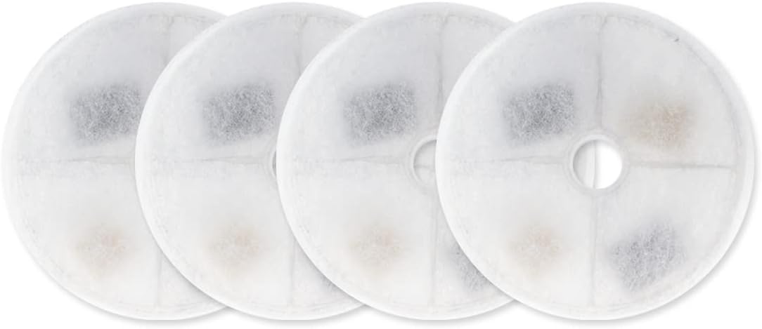 Pack of 4 Replacement Filters Cartridges for ANPETBEST 2L Water Fountain