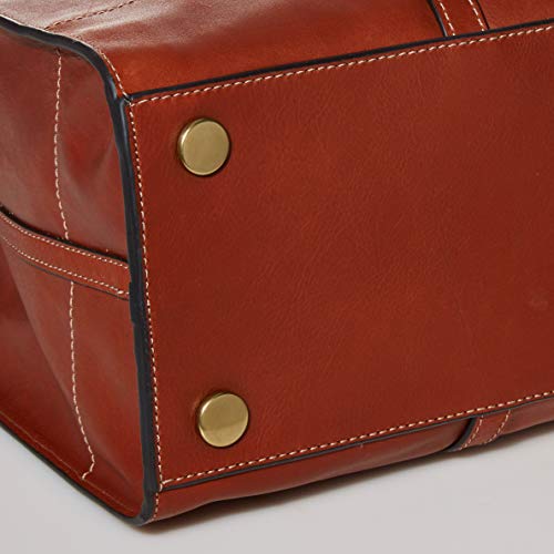 Fossil Women's Carmen Leather Tote Purse Handbag #TOP3