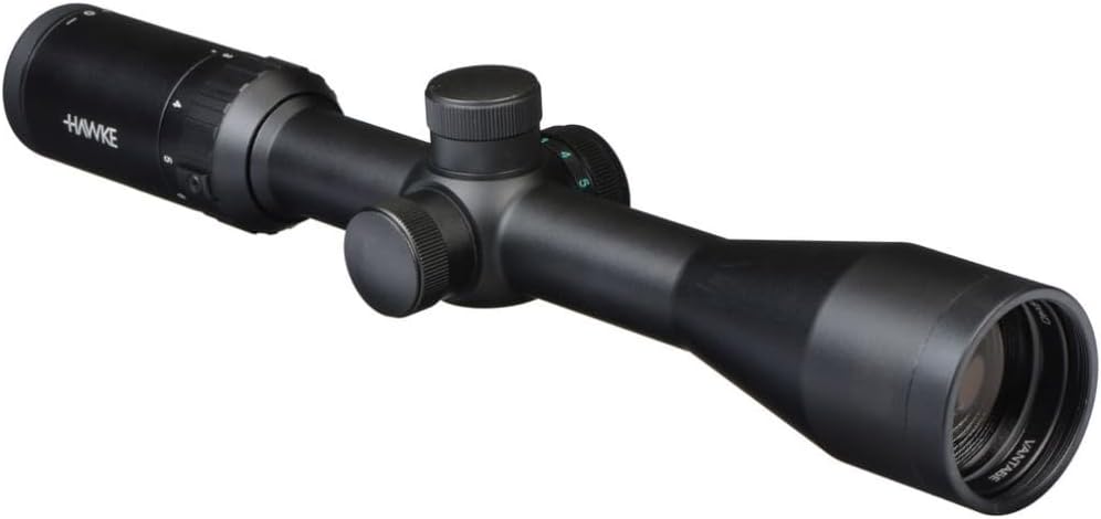 HAWKE Vantage IR 3-9x40 IR 1 in Rimfire 22 High Velocity Riflescope with Matchmount 1in 2pc Double Screw Mounts