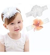 Fascia per neonati, fiocco per capelli, fascia per neonati con fiocco, regalo per baby shower, accessorio fotografico per bambine, fascia in nylon, fascia per neonati con fiocco in pizzo Matilda