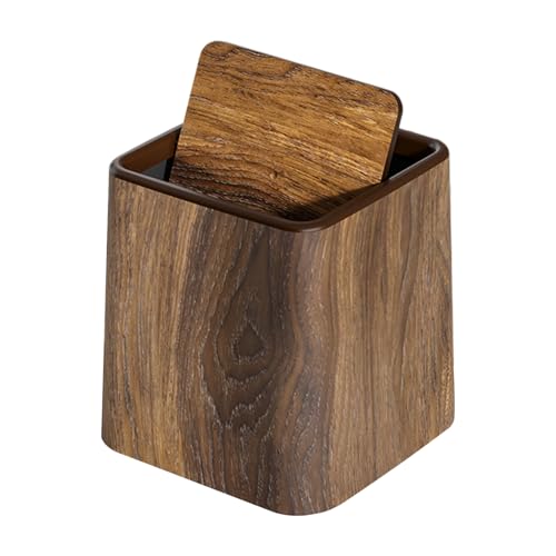 Hogvinnatil Tischmülleimer | Mülleimer für den Schreibtisch, Mülleimer mit Deckel, platzsparend, vielseitig einsetzbar für Schlafzimmer, Kinderzimmer, Küche, Büro