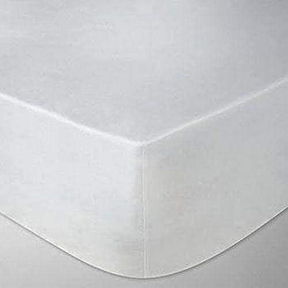 400 Thread Egyptian Cotton 46CM / 18 Inches Ultra Deep Fitted Bed Sheet, White Double Amazon
