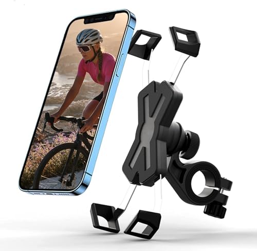 Porta Cellulare Bici Moto Con Staccabile Ruotabile a 360° Moto con Blocco Sicuro per 4.5-6.5