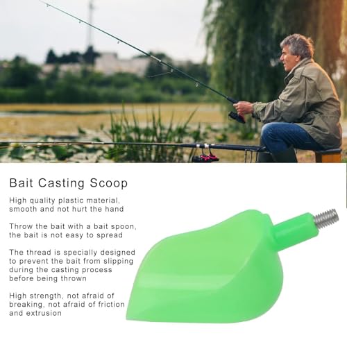 HERCHR 8mm / 0.3in Interface Thread Bait Casting Scoop, Plastic Bait Throwing Spoon - Image 2