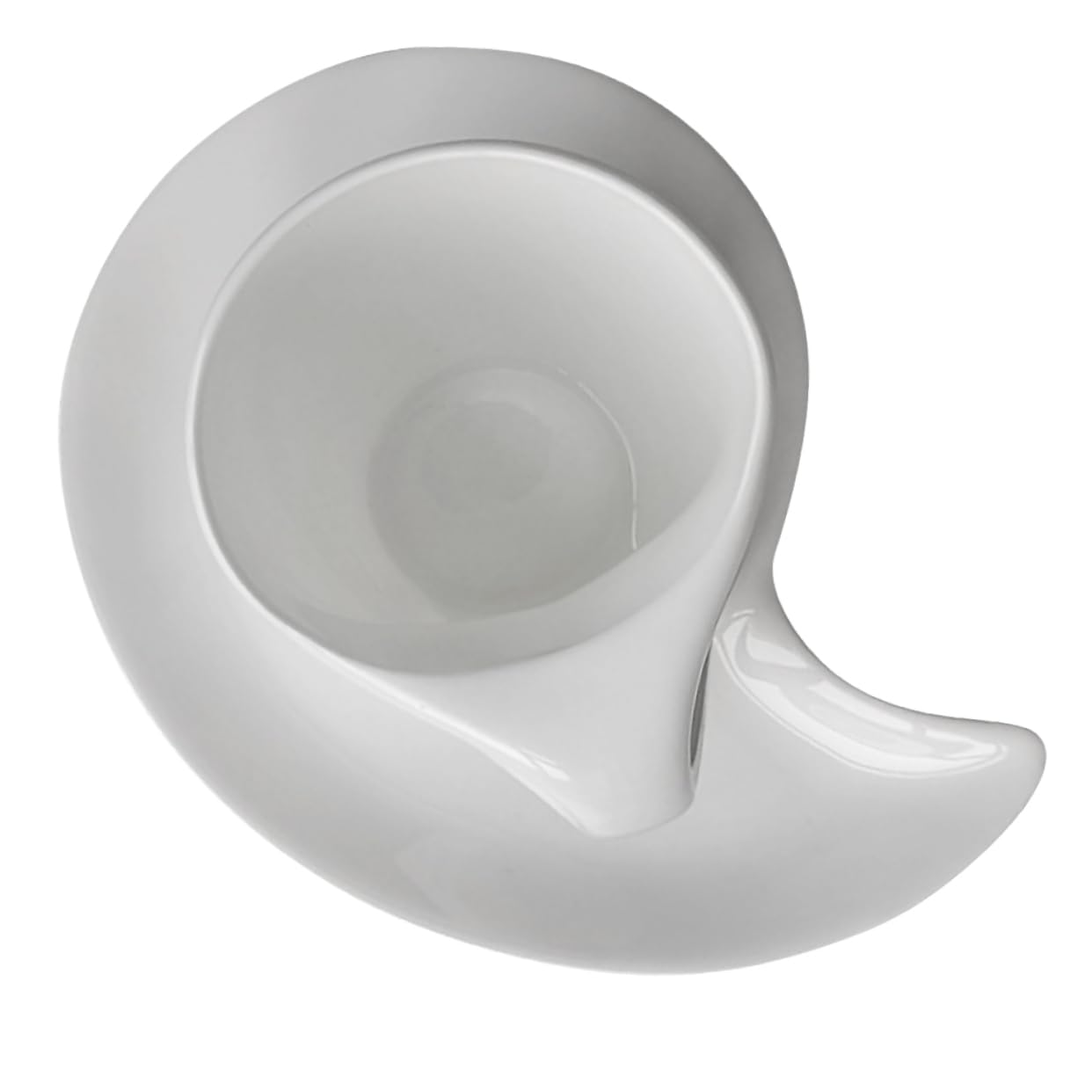 Zerodeko Kaffeetassen Satz mit Untertasse Elegantes aus Weißer Keramik 240ml Einfaches Design Kreatives Kaffeebecher Satz für Büro und Café für Familie und Kollegen