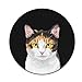 Non-Slip Round Mousepad, WIRESTER Cute Calico Kitten Cat Mouse Pad for Home, Office and Gaming Desk