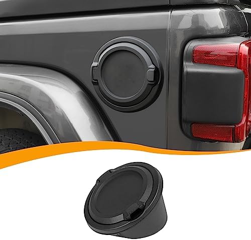 Jeep JL Wrangler Fuel Door ブラック RedRock Fuel Filler Door Cover; Matte Black (18-25 Jeep Wrangler
