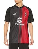 ac mailand trikot mit beflockung Raglan -Ärmel AC Milan 769274 Prematch Jersey T-Shirt Men\'s Black-Tango Red L