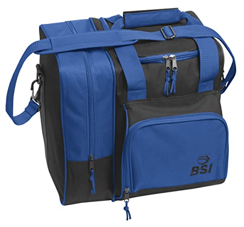 BSI Deluxe Single Ball Bowling Bag- Blue