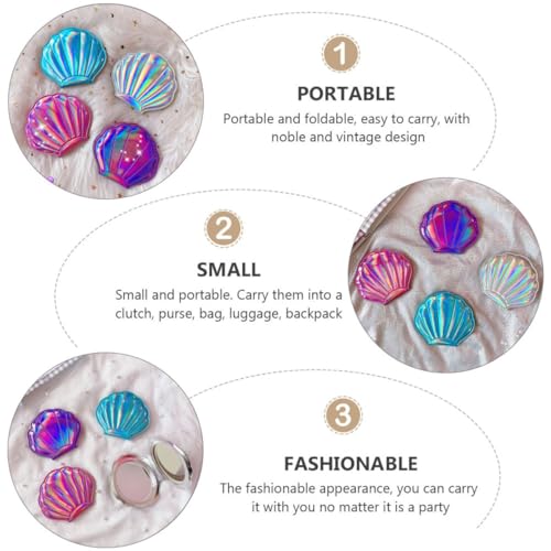 Espejo compacto de maquillaje doble face portátil Hemobllo miniatura 3