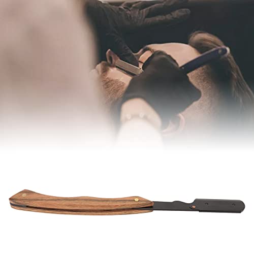 Stainless Steel Straight Edge Razor,Razors For Men,Foldable Beard Blade Holder,Lightweight Straight Edge Precise Hair Blade Rack,Mens Razors For Shaving,Barber Supplies #TOP4