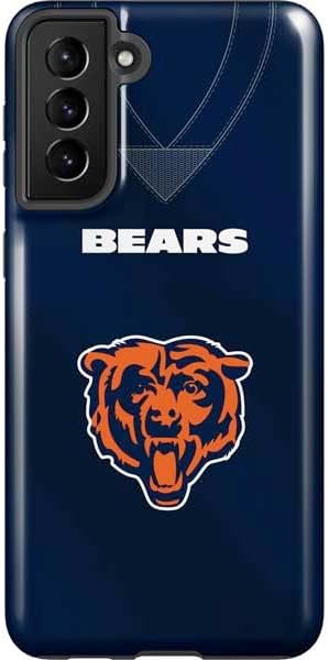 Skinit Pro Phone Case Compatible with Galaxy S21 Plus 5G - Officially Licensed NFL Chicago Bears - Alternate Distressed Design