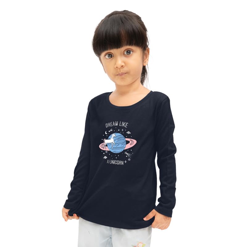 Image of Real Basics Girls Regular Fit Full Sleeves Tshirt (Pack of 2)