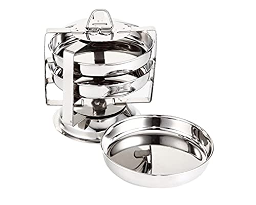 Image of BLeaf Stainless Steel - 3 Plate Thatte Idli Stand (3 Plate - 3 Idli) (BV)