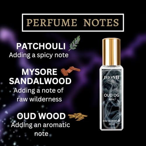 Image of Dionii Eau De Parfum Gift Set for Men | OCEANOS, OUD O.G. Perfume Set | Long Lasting Fragrance (2 x 20ml Each)