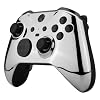 UN-MODDED Custom Controller Compatible with Xbox ONE Elite Series 2 (Chrome Silver)