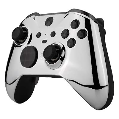 UN-MODDED Custom Controller Compatible with Xbox ONE Elite Series 2 (Chrome Silver)