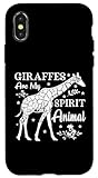 custodia per iphone x/xs le giraffe sono il mio spirito animale giraffa zoo amanti degli animali
