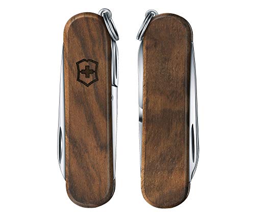 image for Victorinox Classic SD Walnut Swiss Army Knife, Compact, 5 Functions, S